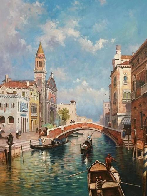 威尼斯国花绘画教程图片（威尼斯风景画）